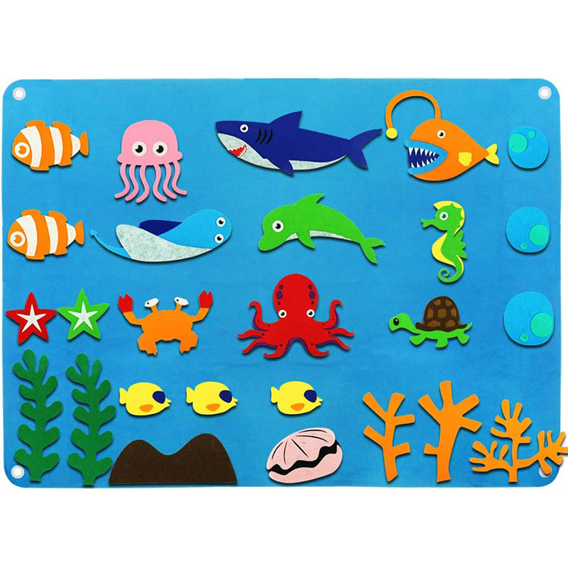 Bubelles Filz-Spielszene für Kinder – Unterwasserwelt