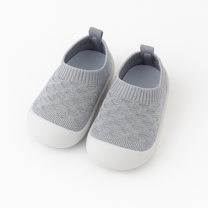 Bubelles Flexible Strickschuhe für Kinder – Grau