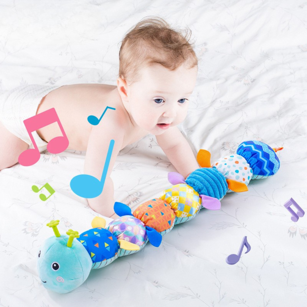 Plüschraupe mit Rassel und Musik – Ansicht 2
